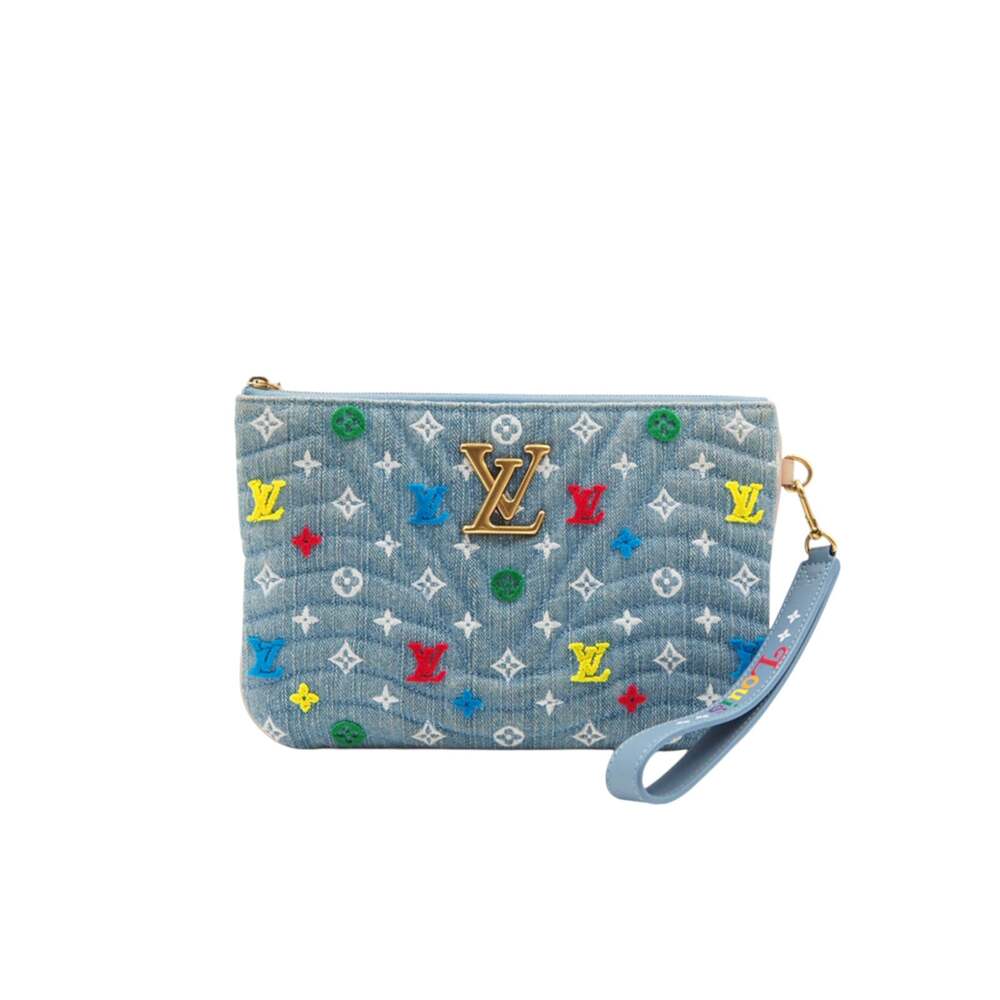Louis Vuitton Denim New Wave Clutch Bag #353268F67B